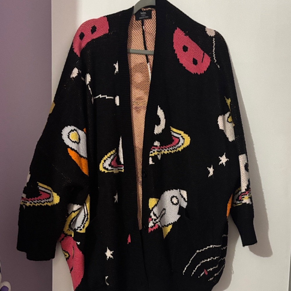 Dressed in LALA Black Cosmic Sweater